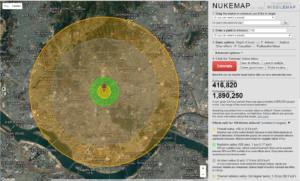 Map created by NUKEMAP by Alex Wellerstein. http://bit.ly/seoul_nukemap