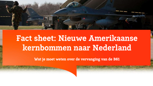 Fact sheet: nieuwe kernwapens naar Nederland